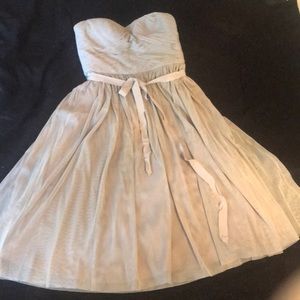 BHLDN strapless bridesmaid dress, hitherto style